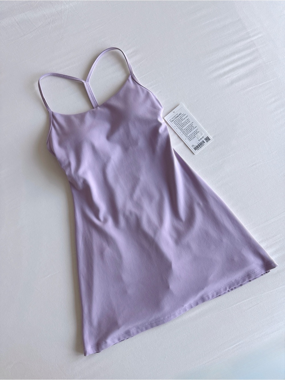 lululemon Flow Y Dress Light Support B/C Cup Lilac Play Size XS
